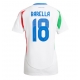 Italija Nicolo Barella #18 Replike Gostujuci Dres za Ženska EP 2024 Kratak Rukav